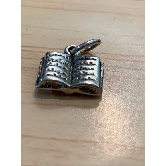 Book Sterling Silver Jewelry Charm - Picture 4 of 5
